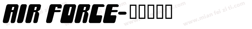 AIR FORCE字体转换